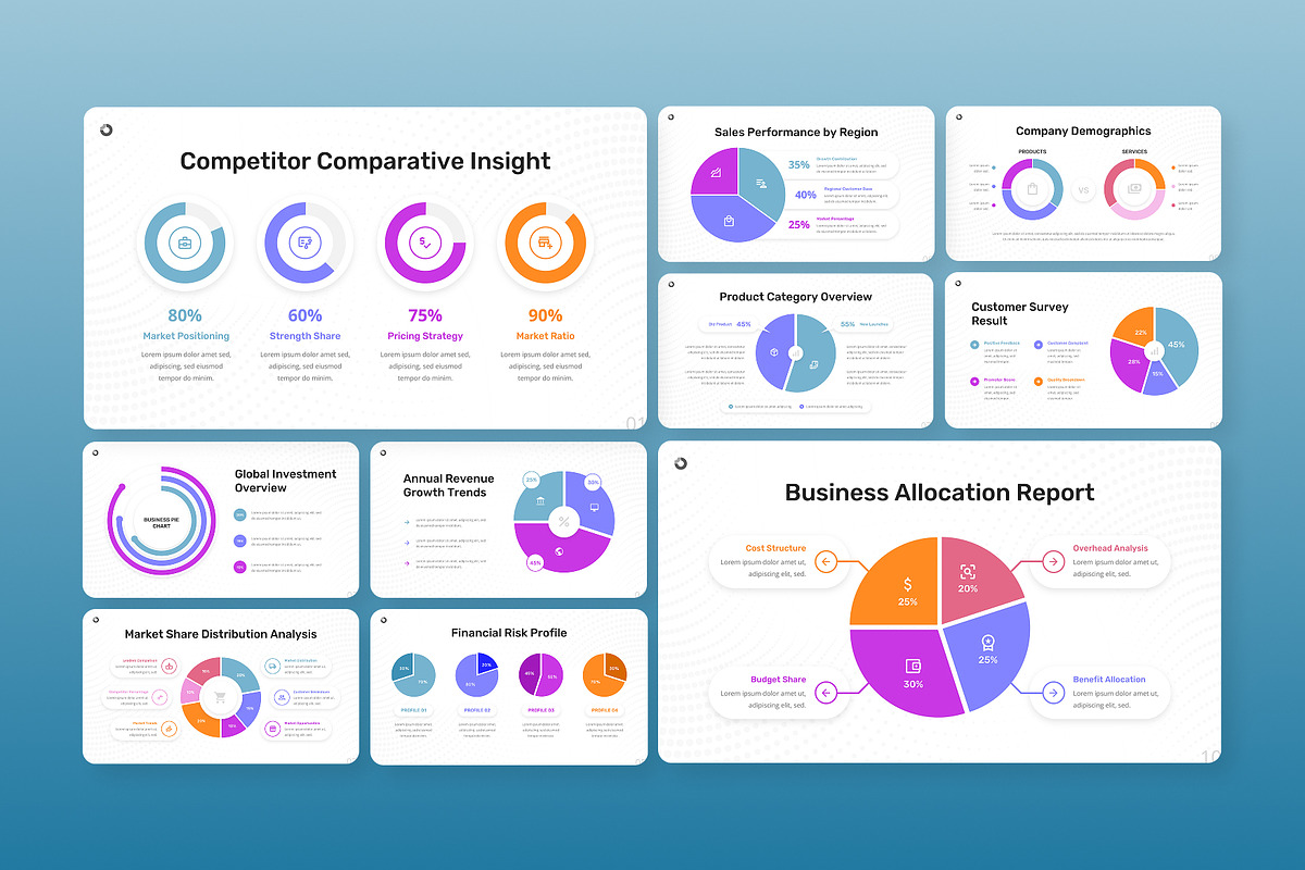 Pie Chart Data Visualization PPT, a Presentation Template by Antstheme (Photo 3 of 4)