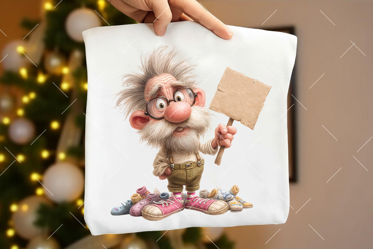 Whimsical Valentine Grandpa Clipart, an Illustration by OK Design (Photo 4 of 6)