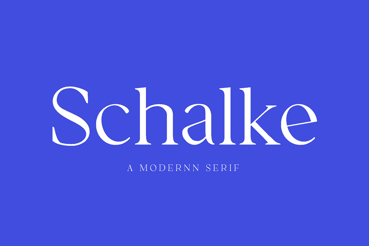 SALE! Schalke - Modernn Serif, a Serif Font by Emtheen Std. (Photo 1 of 6)