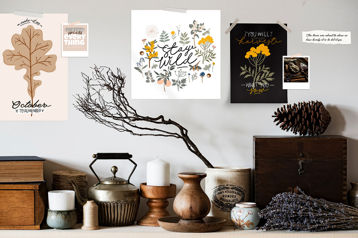 Autumn botany & Halloween mystery, a Seasonal Illustration by Ruslana Lubenets (Photo 13 of 21)