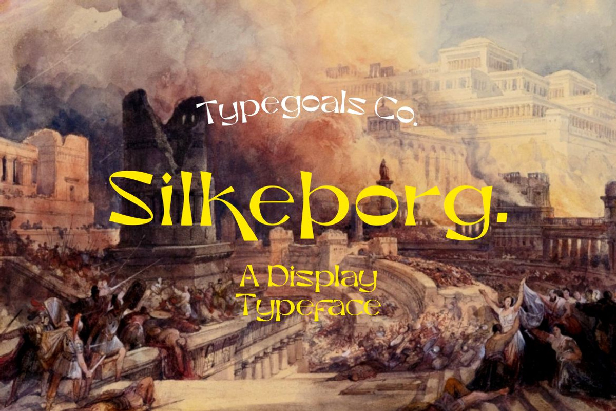 Silkeborg Display Font, a Sans Serif Font by Typegoals Studio (Photo 1 of 9)