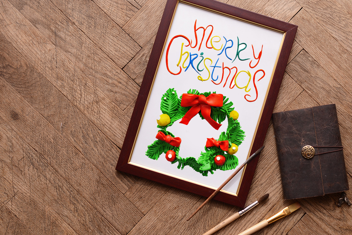 Plasticine Christmas set, a Household Mockup by art_mouse (Photo 2 of 10)
