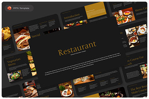 Restaurant PowerPoint Presentation, a Presentation Template by Premast
