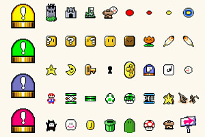 40+ game elements from Super Mario 1