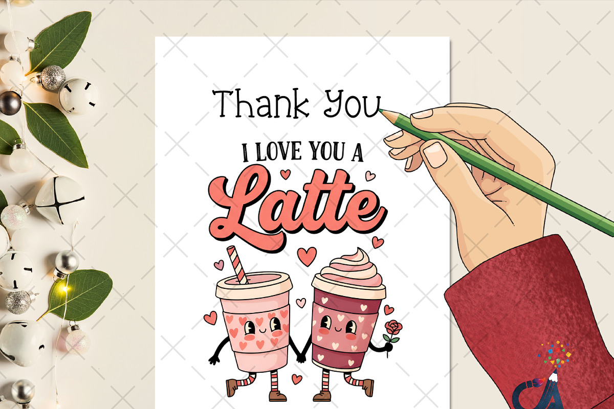 I Love You A Latte PNG, an Illustration by Creative Art (Photo 2 of 6)