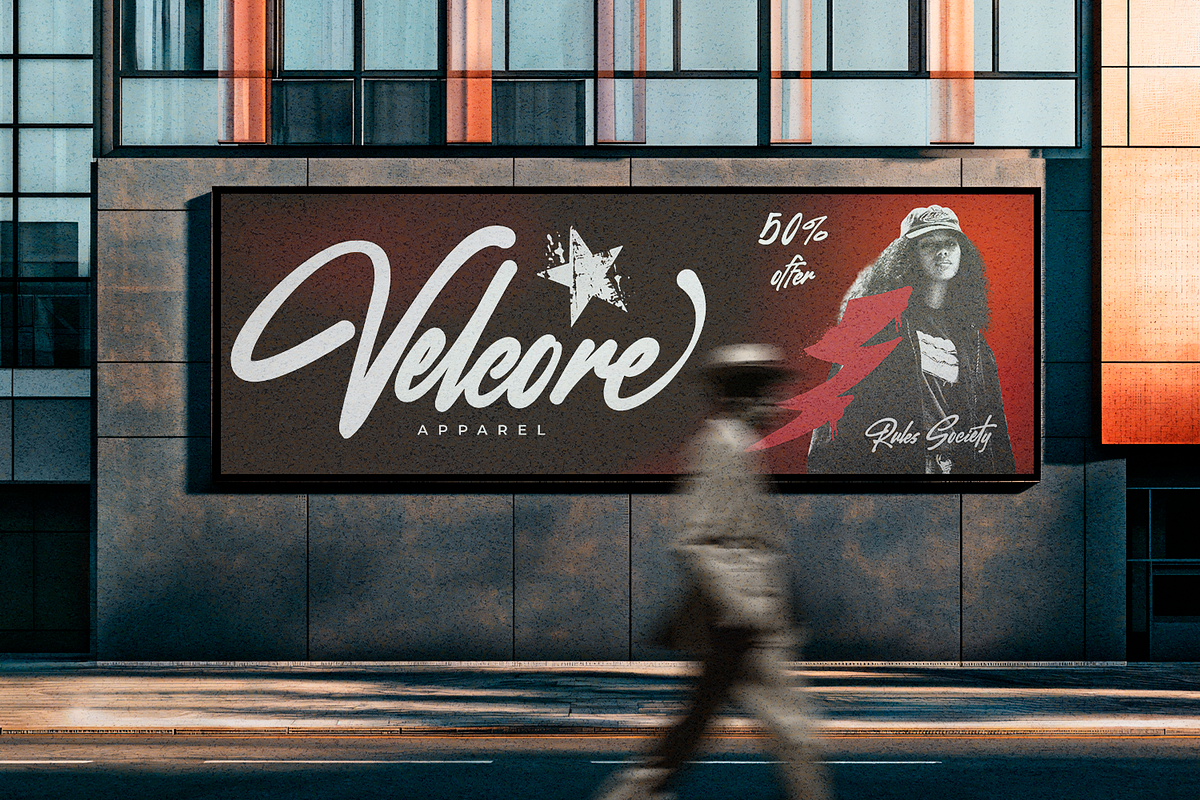Velvetos Rebellion- Streetwear Font, a Script Font by Black Junst (Photo 12 of 14)