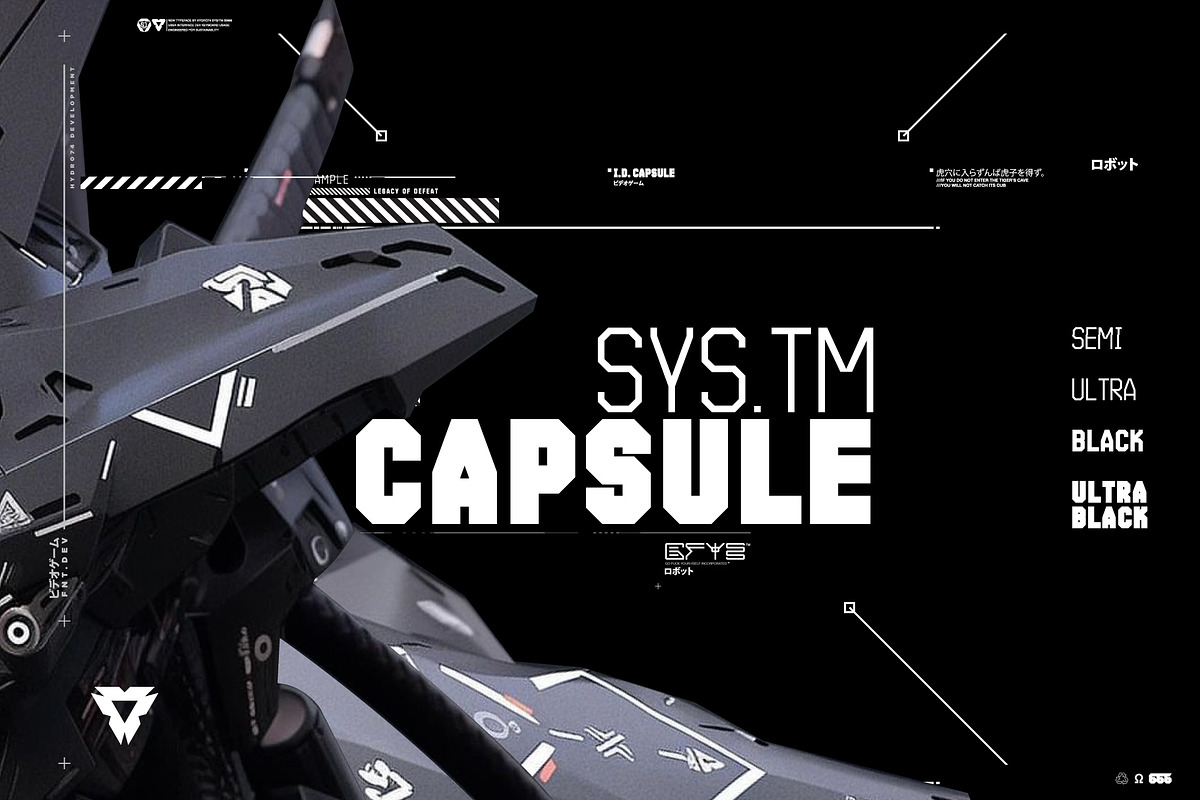 Capsule, a Sans Serif Font by Hydro74 (Photo 1 of 4)