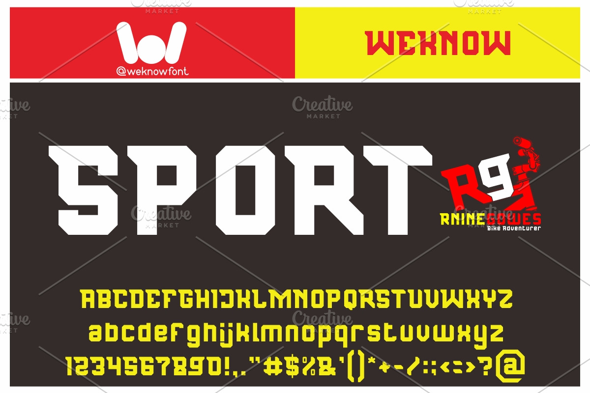 Republic Nine Font, a Font by weknow (Photo 8 of 9)