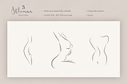 Womans Body. 3 Line Art Illustration, a Decorative Illustration by le-genda (Thumbnail 1 of 5)