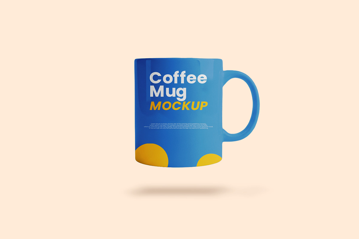 Blue ceramic coffee mug mockup, a Cups & Container Mockup by Viswal Studio (Photo 2 of 2)