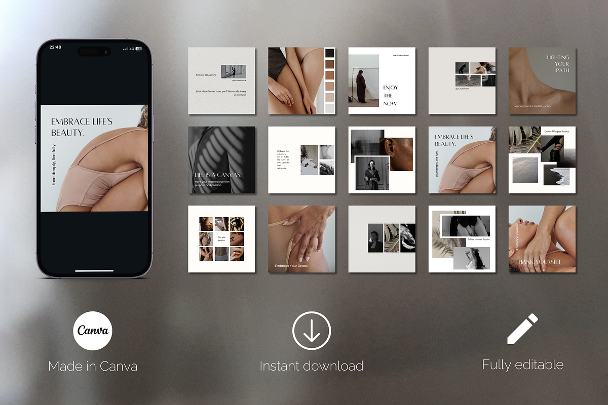 Photography Instagram Templates, Canva