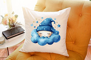 Clouds Simple Drawing Clipart, an Illustration by Sublimation Artist (Thumbnail 6 of 6)