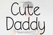 Cute Daddy, a Sans Serif Font by FreshTypeINK (Thumbnail 1 of 7)