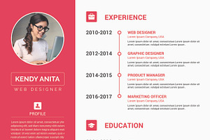 Clean CV / Resume PSD Template