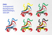 Retro Pop Art Roller Skate, a Sport Illustration by doghead (Thumbnail 3 of 3)