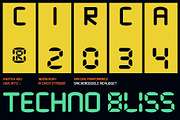 Tracker Clock - Stopwatch 2 Fonts, a Sans Serif Font by Casloop Studio (Thumbnail 2 of 9)