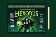 Hexodus - Brush & Texture Bundle, a Brush Add-On by G.A.R.M. Company (Thumbnail 1 of 7)