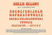 QueenMelody - Groovy Display Font, a Symbol Font by AQR Studio (Thumbnail 7 of 9)