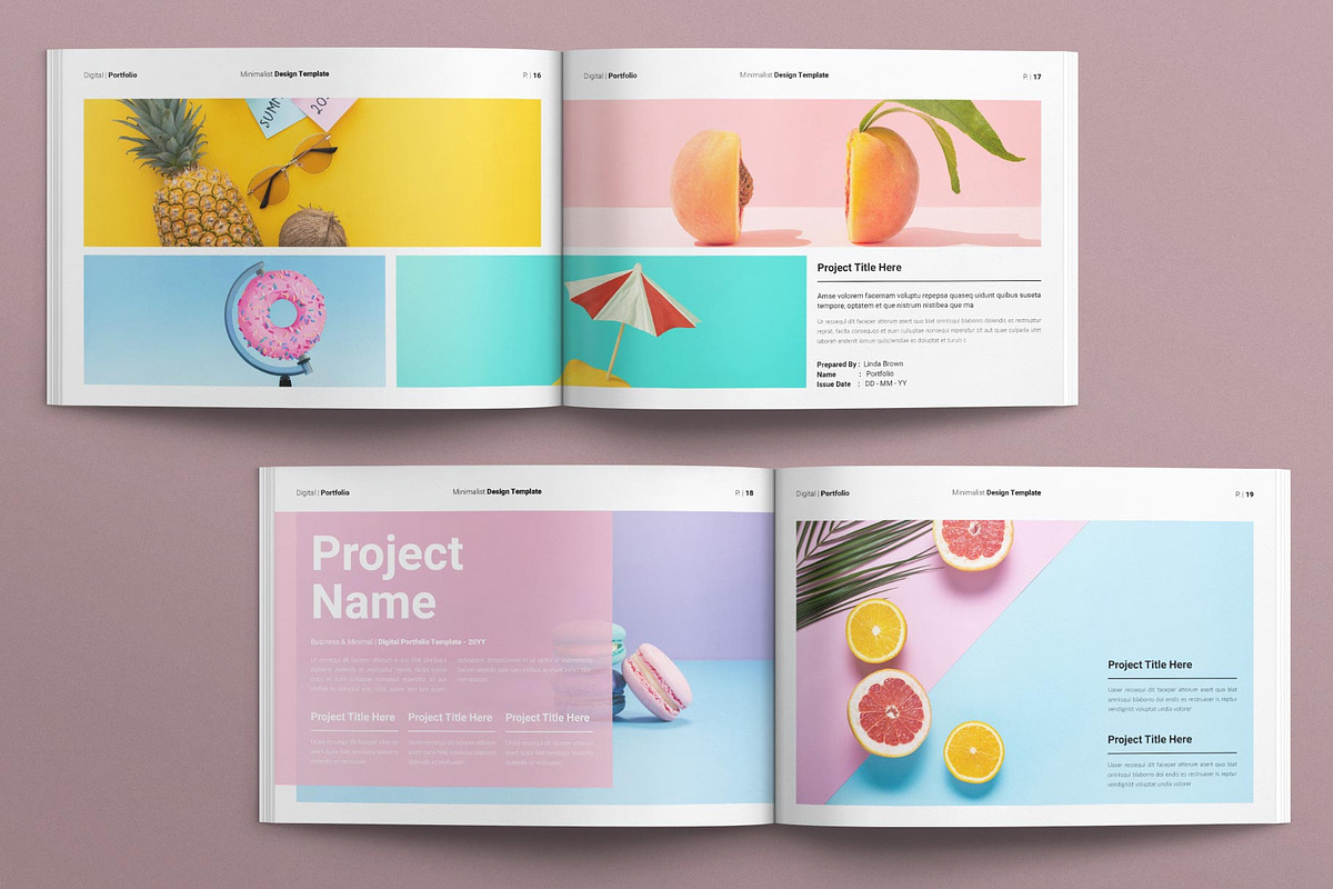 Digital Portfolio Template Landscape preview 7