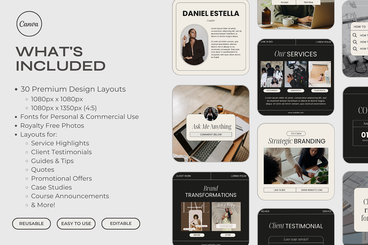 Luxor Agency Social Media Template, a Social Media Template by Artfullyours (Photo 3 of 11)