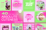 Instagram Social Media CANVA Cute, a Social Media Template by Vermeulen Design Studio (Thumbnail 1 of 5)