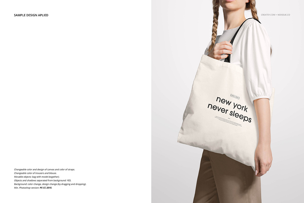 Noissue Tote Bag Mockup Bundle, a Packaging Mockup by creatsy5 (Photo 60 of 67)