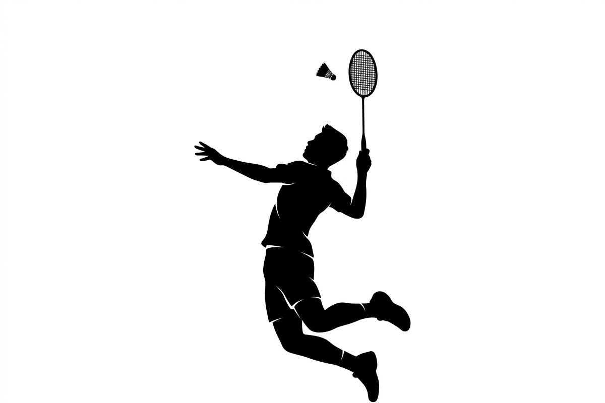 60 Badminton Player Smash Silhouette, a Person Illustration by Amazin_art (Photo 6 of 26)