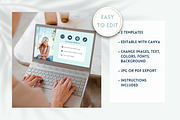 Travel Influencer Business Card Kit, a Business Card Template by Golden Horizons Studio (Thumbnail 5 of 12)