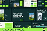 Green Energy Deck Google Slides, a Presentation Template by New Coral Design (Thumbnail 1 of 10)