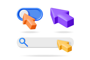 A 3d vector illustration set of a, an Object Illustration by Abscent