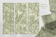 Green Tropical Patterns, a Pattern Graphic by Jeanna Draw (Thumbnail 5 of 13)