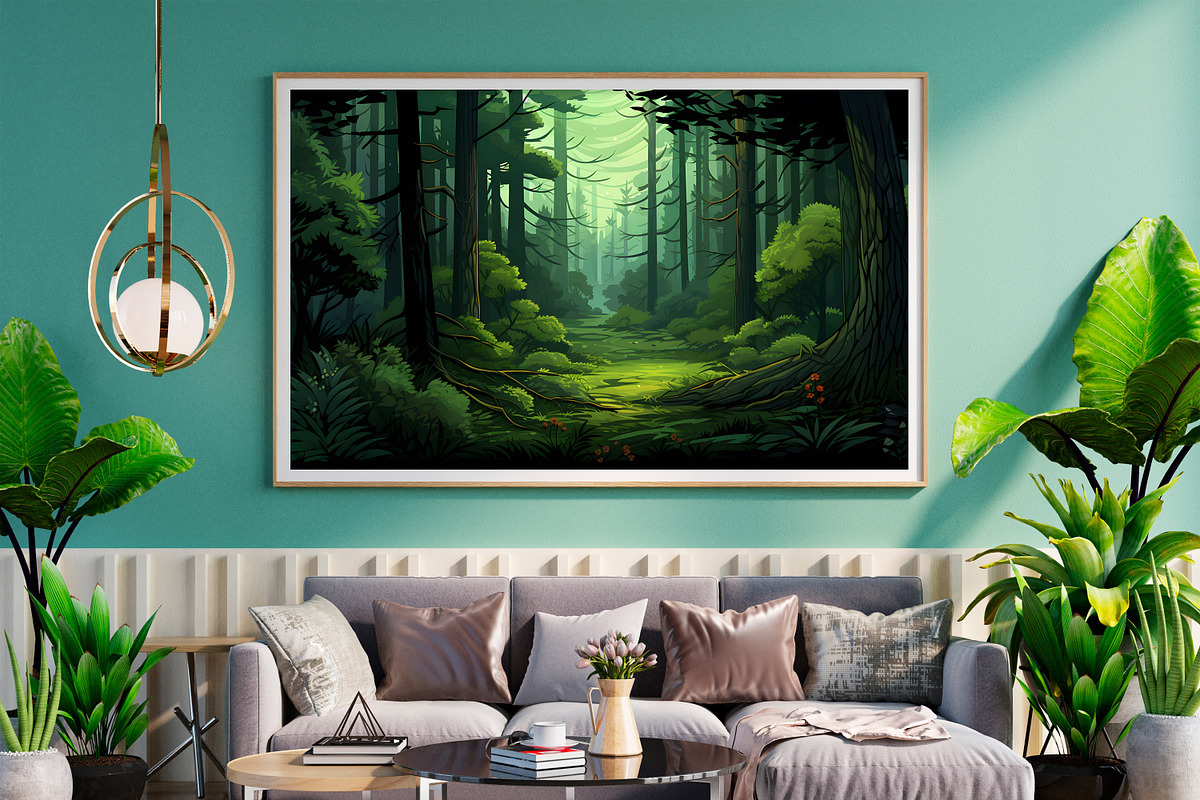 Forest Wallpaper, a Wallpaper Graphic by Forhadx5 (Photo 2 of 12)