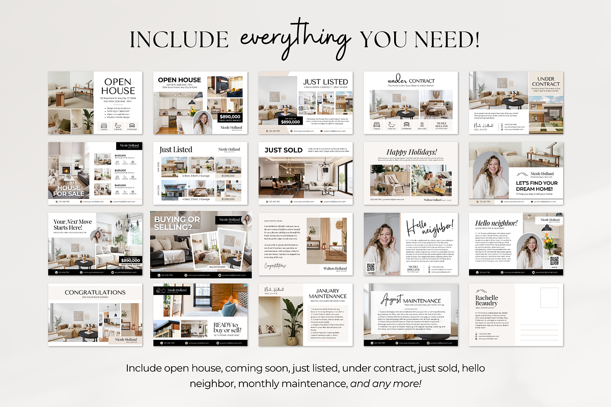 Real Estate Postcard Templates, a Card Template by ShopRShop (Photo 2 of 9)