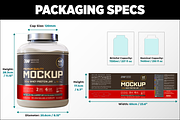 5lb Whey Protein Jar Mockup A3-Pro, a Packaging Mockup by Design Warlord (Thumbnail 12 of 16)