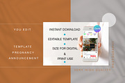 Gender neutral Baby Announcement, a Social Media Template by DigitalStorybyAnna (Thumbnail 3 of 6)