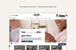 EverDream Wix Website Template, a Wix Template by Girl Boss From Home