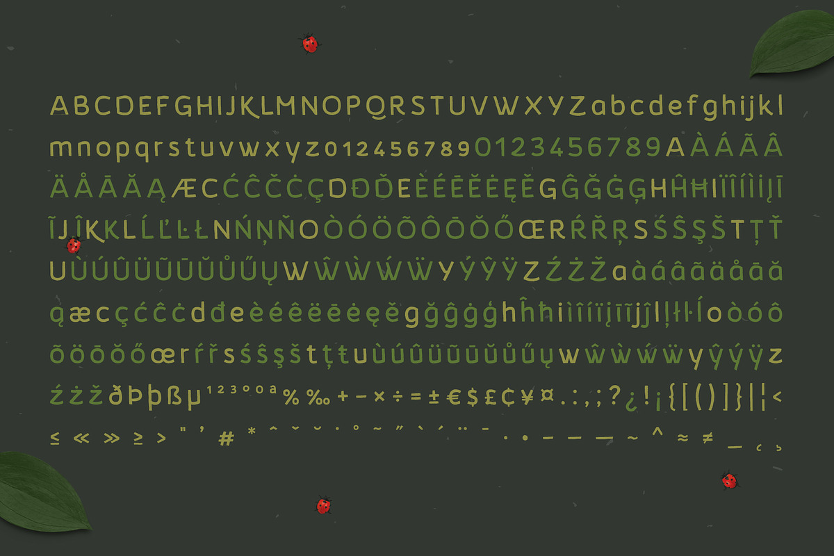 Koara / handmade font family preview 3