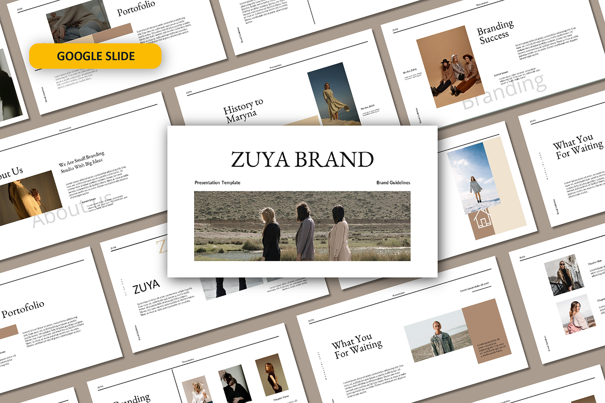 Zuya Google Slide Template, a Presentation Template by Spesifikstd (Photo 1 of 5)