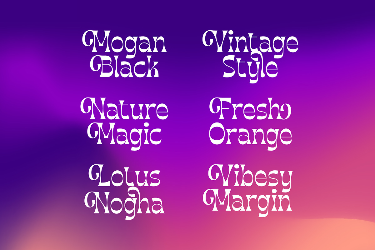 Morgai Retan Psychedelic Serif, a Serif Font by timelesstype.co (Photo 6 of 20)