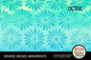 Grunge Daisies Monoprint Backgrounds, a Texture Graphic by Clikchic Designs (Thumbnail 3 of 5)