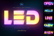 Led Lights Text Effects, a Layer Style Add-On by Andrew Skoch Design (Thumbnail 1 of 10)