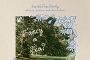 Secret Tea Party clip art set, a Decorative Illustration by Cute Atelier (Thumbnail 6 of 9)