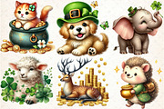 St.Patrick's Day Animals Clipart Bun, an Illustration by DreamCafeArt (Thumbnail 3 of 3)