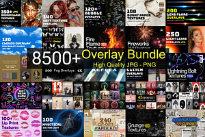 Mega Overlays Bundle, PNG/JPG bundle