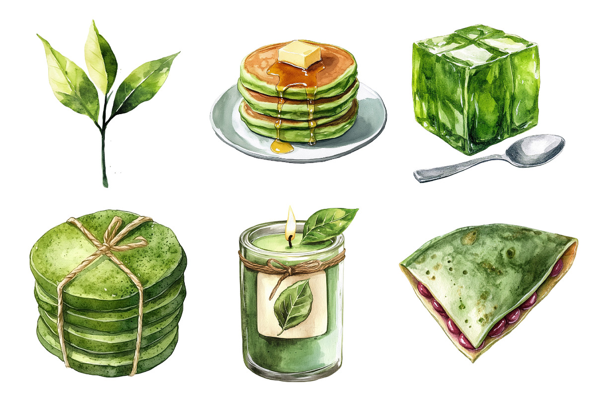 Matcha Green Tea Clipart, an Illustration by Daily.Designs (Photo 4 of 5)