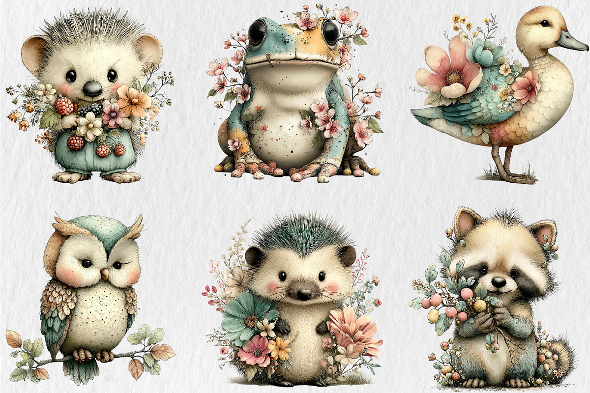 Summer Woodland Animals Clipart, a Seasonal Illustration by Rose Art (Photo 4 of 6)