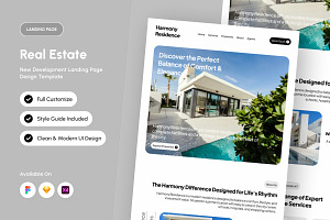 Harmony – Real Estate Landing Page, an App Template by productype1
