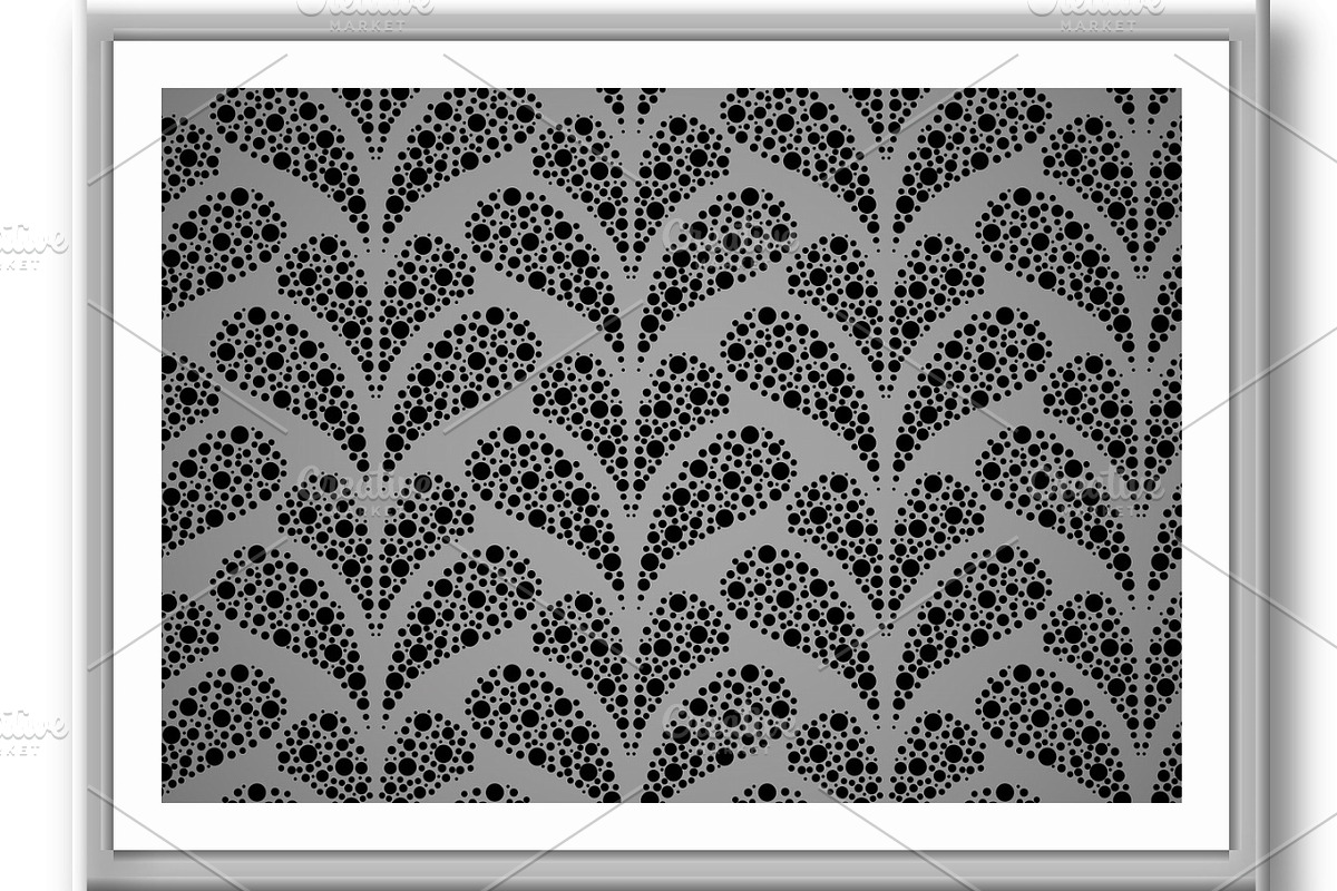 Flower geometric pattern. Seamless, a Decorative Illustration by RODINA (Photo 3 of 3)