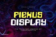 Fiexus - Tech Display Font, a Sans Serif Font by Dhabee (Thumbnail 1 of 9)