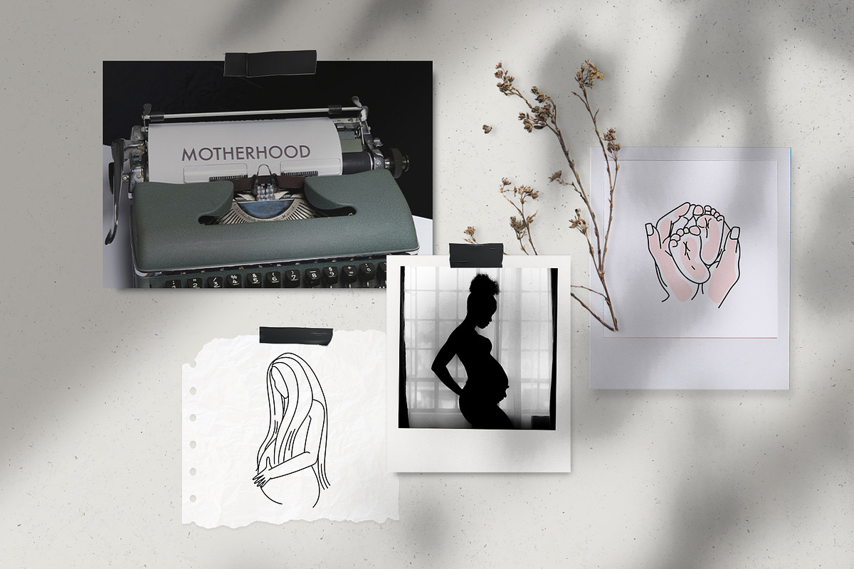 Blooming Woman Line Art Collection, a Person Illustration by Kate Galunga Artstore (Photo 9 of 15)